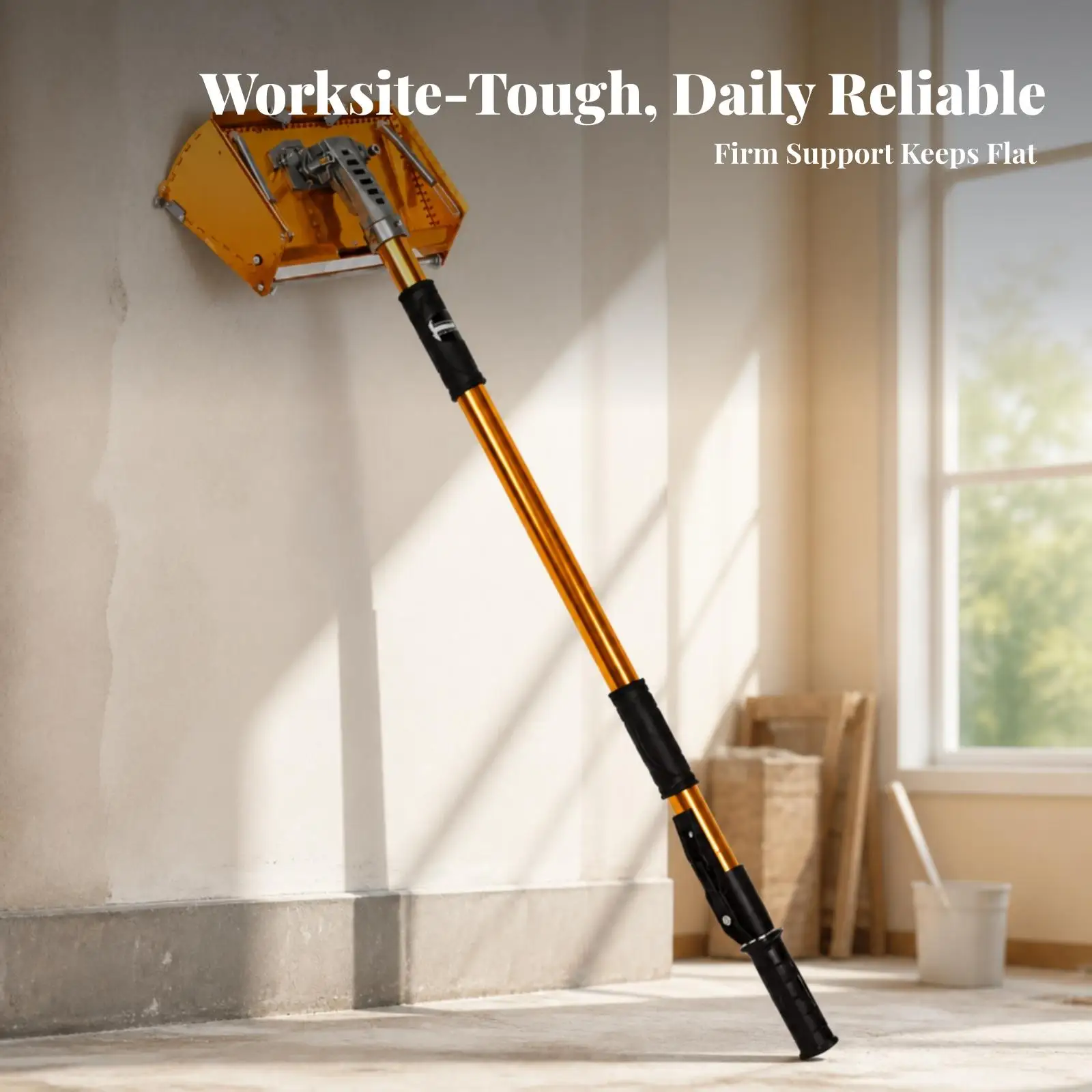 Aluminum Wall Finishing Scraper with Long Reach Handle for Ceiling Coating Tasks
