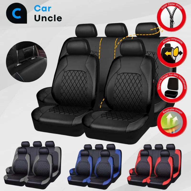 

Universal Waterproof Pu Leather Covers Car Seats Full Surrounded Set Interior Upholstery Automotive Accesories Lining Seat Cover