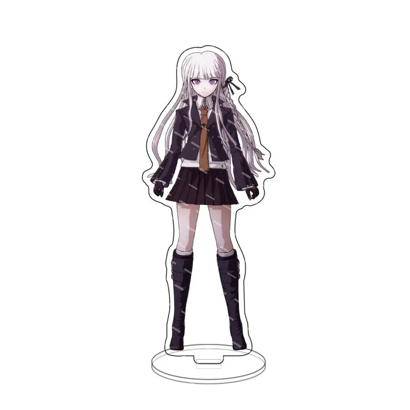 Anime Danganronpa Figure Naegi Mokoto Kirigiri Kyouko Acrilico Stand Enoshima Junko Modello Piastra Scrivania Decor Ventole Regalo Di Compleanno