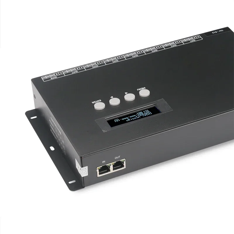 EN-508 art-net support 8CH PC online program control addressable pixel light controller, with music control function, TTL RS485