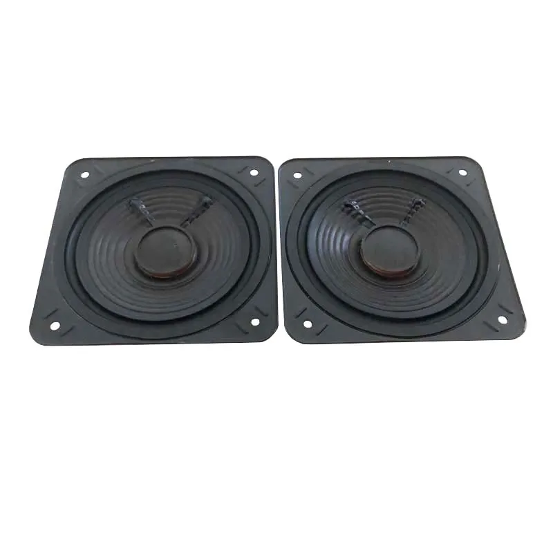 2pcs 4 Inch 105MM Ultra Thin Mid Bass Speaker Unit 4 Ohm 15W Audio Woofer NdFeB Magnet Reverse Folding Rubber Edge Loudspeaker