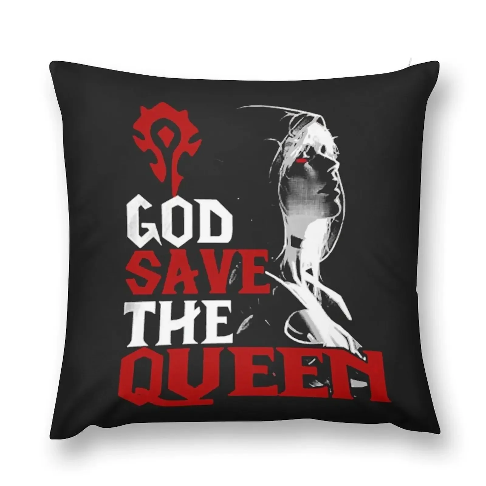 queen-t-shirt-sylvanas-windrunner-Medium-Teevkd Throw Pillow Pillowcases For Pillows Cushion Cover autumn pillowcase pillow