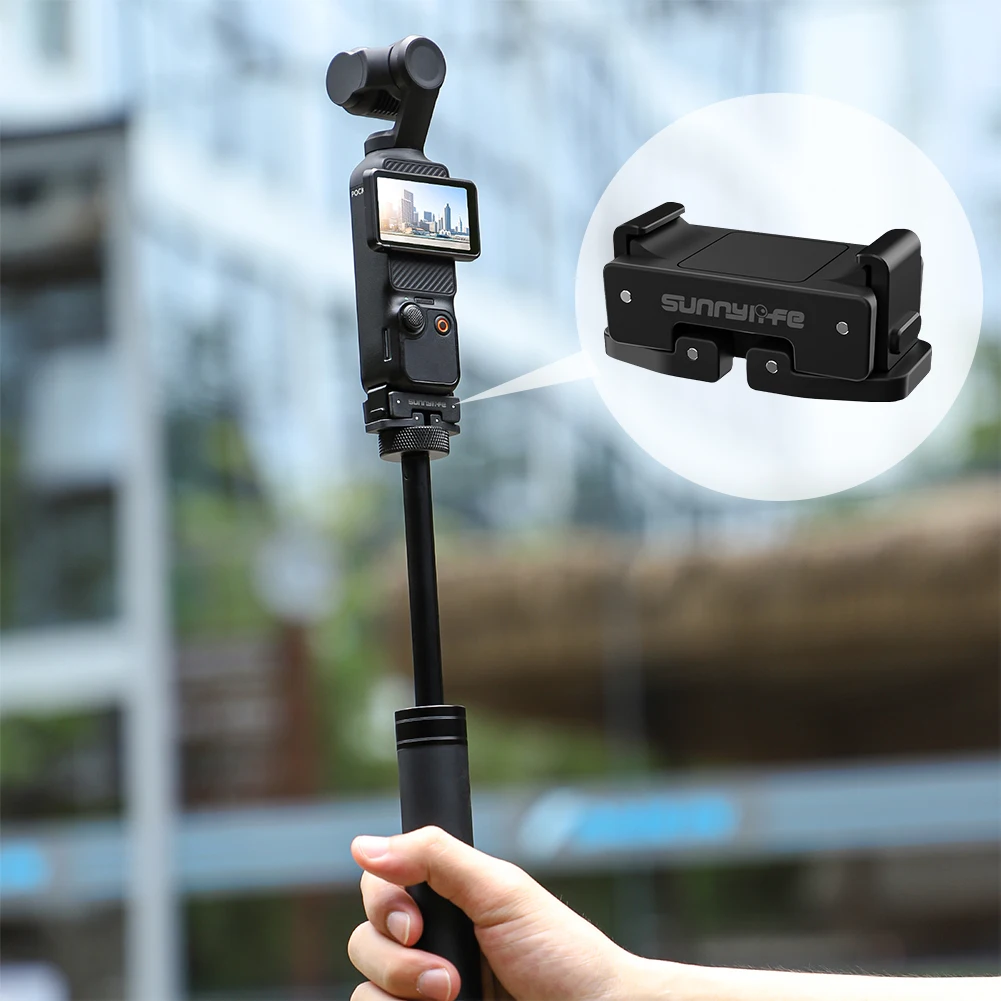 Picture 5: Quick Release Magnetic Mount Adapter Base Adapter 1/4 Screw Foldable Extension Bracket for DJI Osmo Pocket 3 Accessories