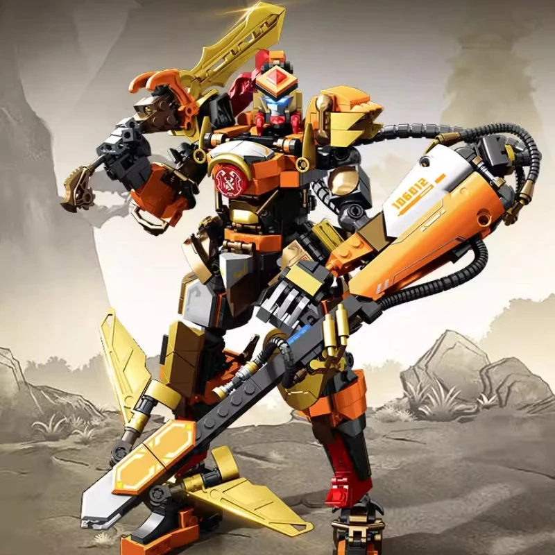 หุ่นยนต์ประกอบบล็อก SEMBO หวงจง รุ่นสามก๊ก กวนอู ของเล่นประกอบสำหรับเด็กผู้ชาย ของขวัญ