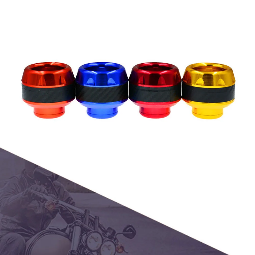

1 Pair Anti-Fall Cups Aluminum Alloy Oxidation Finish Red Motorcycle Front Fork Protector Crash Resistant For