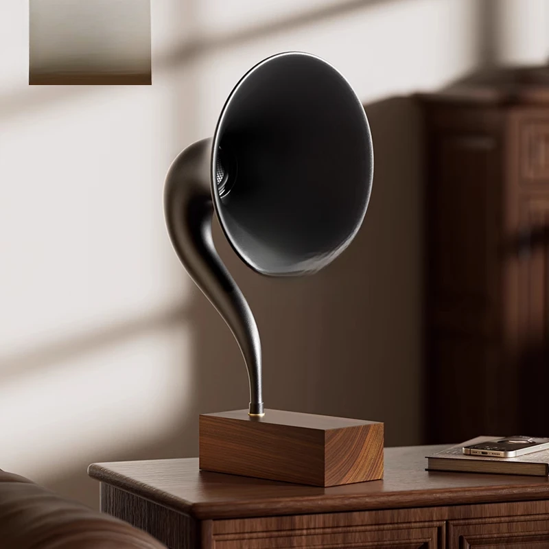 

Big speaker bluetooth speaker walnut creative birthday gift high-end ornament
