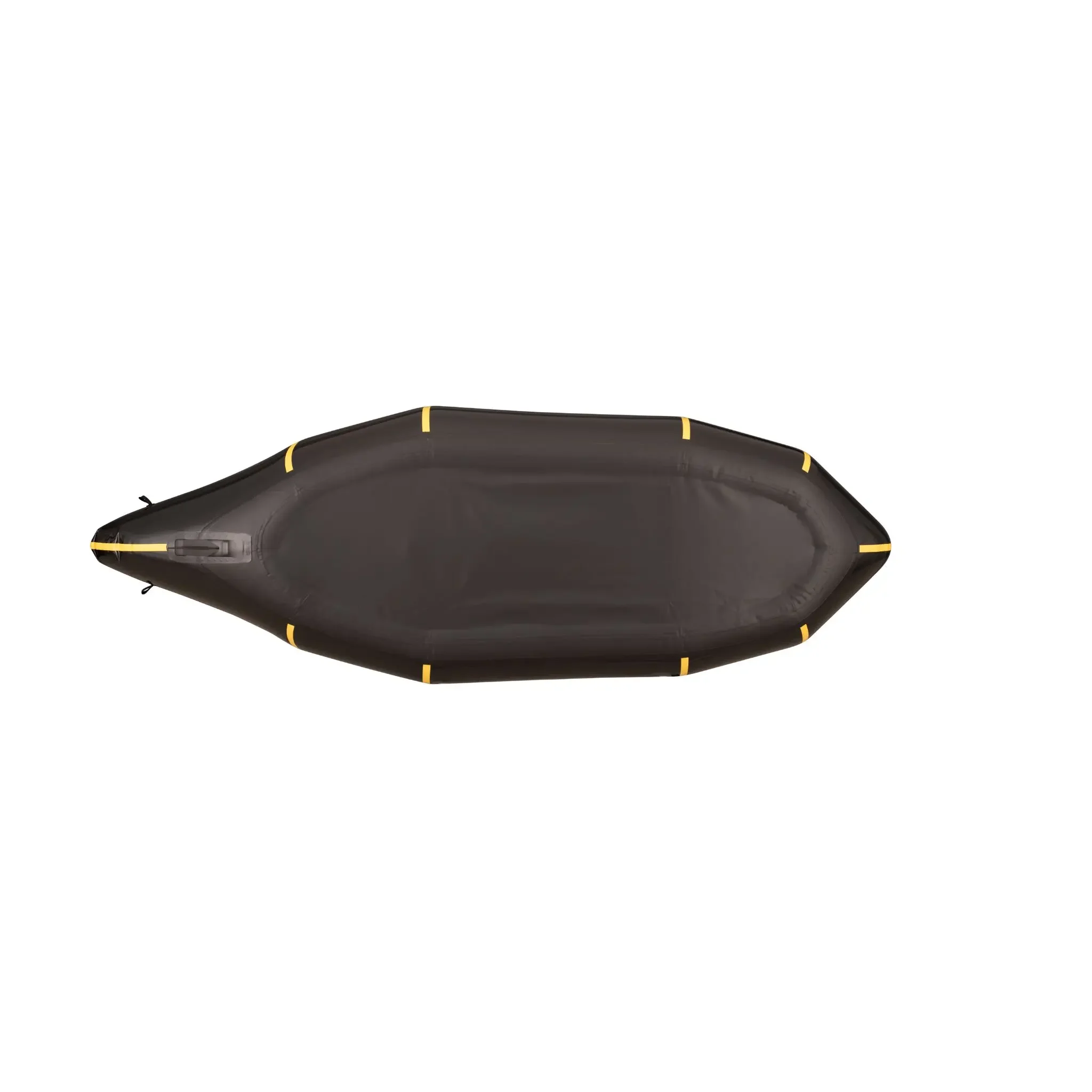 [MRS] [Alligator 2S PRO] نظام تجديف صغير أسود مع شرائط صفراء قابلة للنفخ وخفيفة الوزن مع محطة ISS في الماء الأبيض