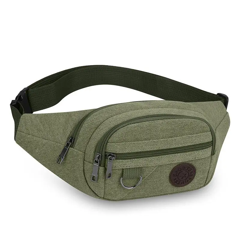 Lässige Canvas-Gürteltasche Hüfttasche Handytasche Bananentasche Bauchtasche für Herren – Detail 6