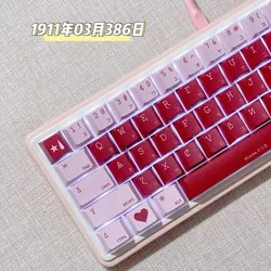 1 Set HUNTER X HUNTER White Magician Keycaps PBT Dye Subbed Anime Cartoon Key Caps Hisoka Keycap Cherry Profile