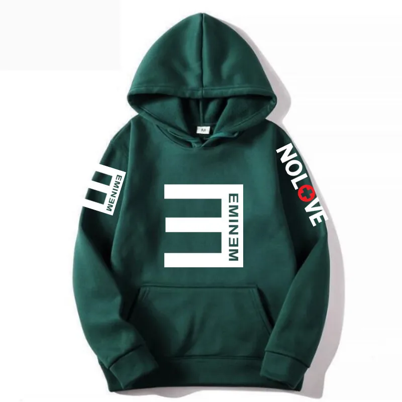 No. 3 rapper Eminem music album Hoodie Tour pullover Men's and women's hip hop style sweatshirt street wear harajuku