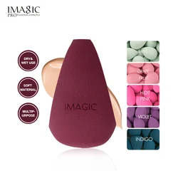 Imagic esponja ferramenta de maquiagem fundação blush base maquiagem suave e uniformemente complacente iniciante maquiagem esponja cosméticos