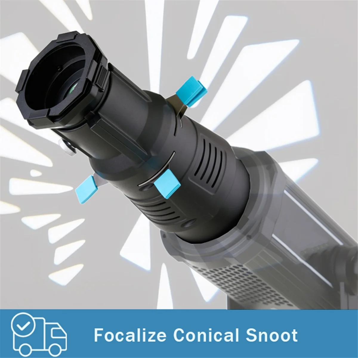Focaliza el condensador de fotografía de Snoot con formas de hojas geométricas, geles de filtro Gobo para estudio fotográfico