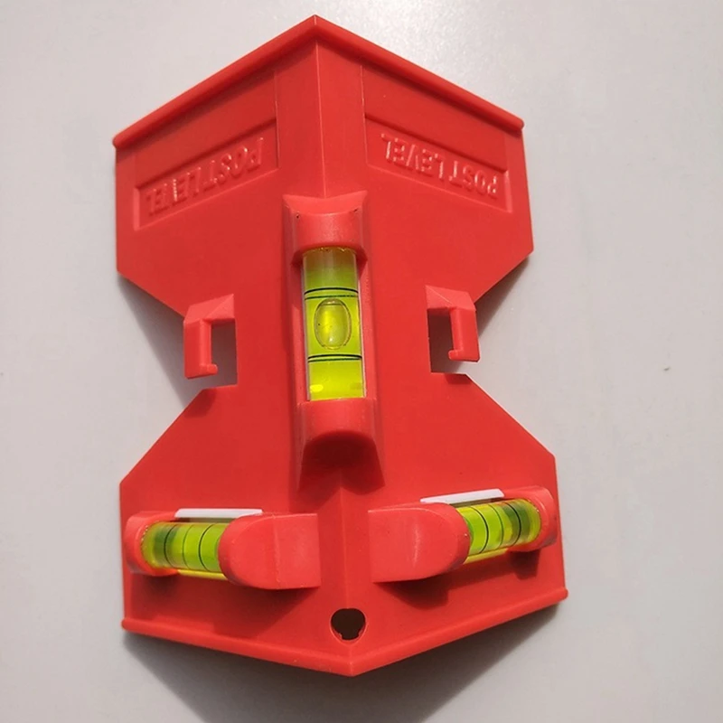 ABSJ-4Pcs pós nível para tubo, pós e nivelamento, ferramenta de nível dobrável com 3 frascos, nível de tubo ajustável com laço elástico