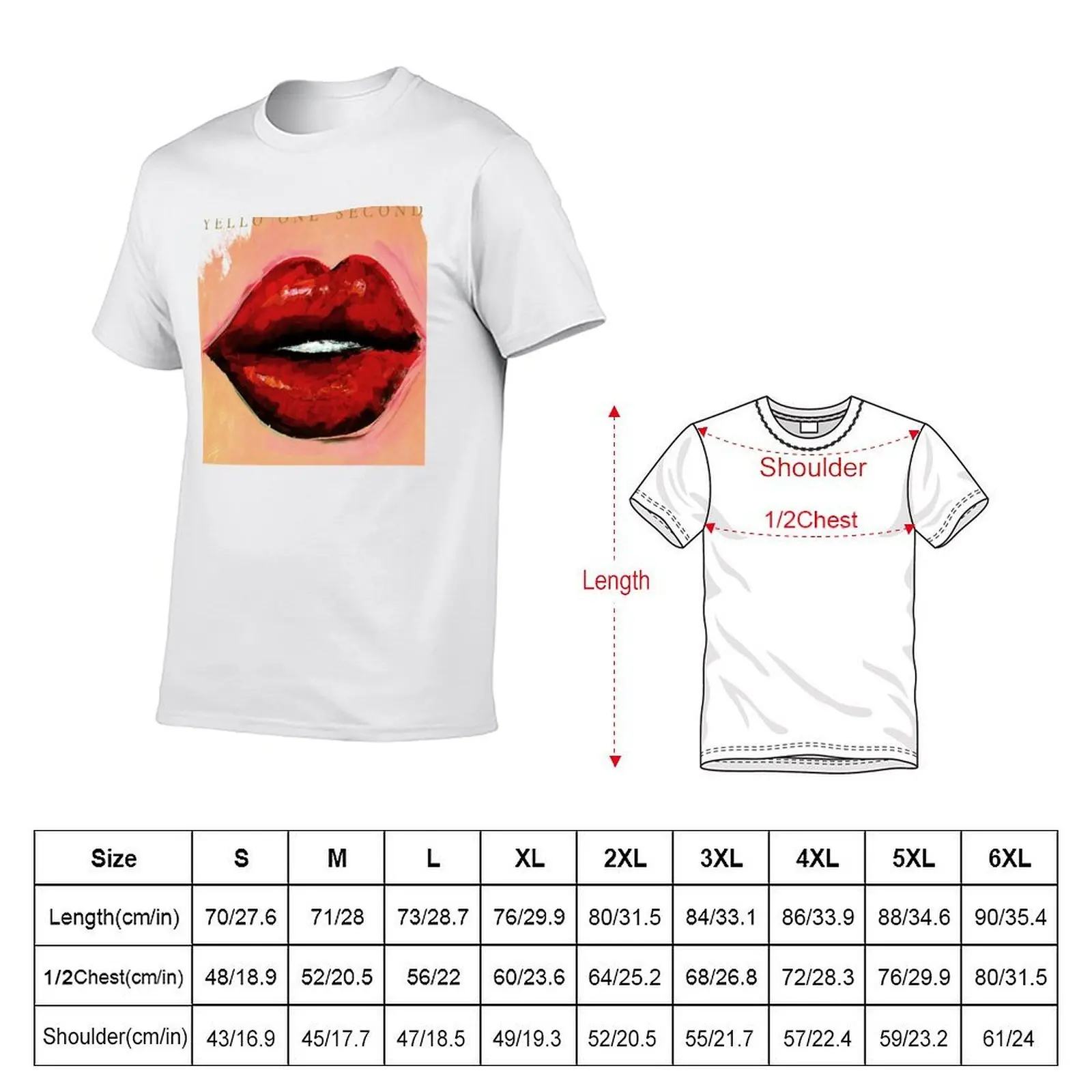 YELLO - ONE SECOND T-Shirt t shirts for man cotton funny funny t shirts cotton mens graphic t shirts T-shirt