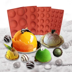 3D Ball Round Half Sphere Silicone Molds for DIY Baking  Pudding Mousse Chocolate Cake Mold Kitchen Accessories Tools