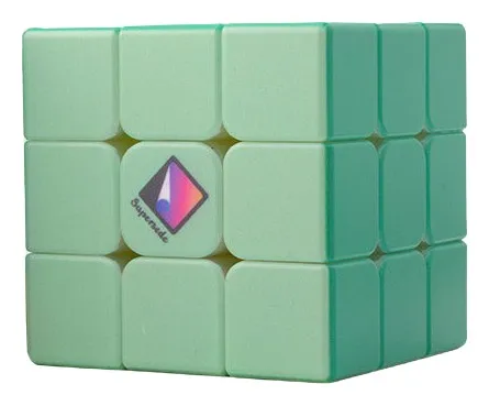 カルビン紫緑青赤グラデーション 3 × 3 × 3 マジックキューブステッカーレス特別なスピードパズル子供のおもちゃギフトオリジナル Magico Cubo