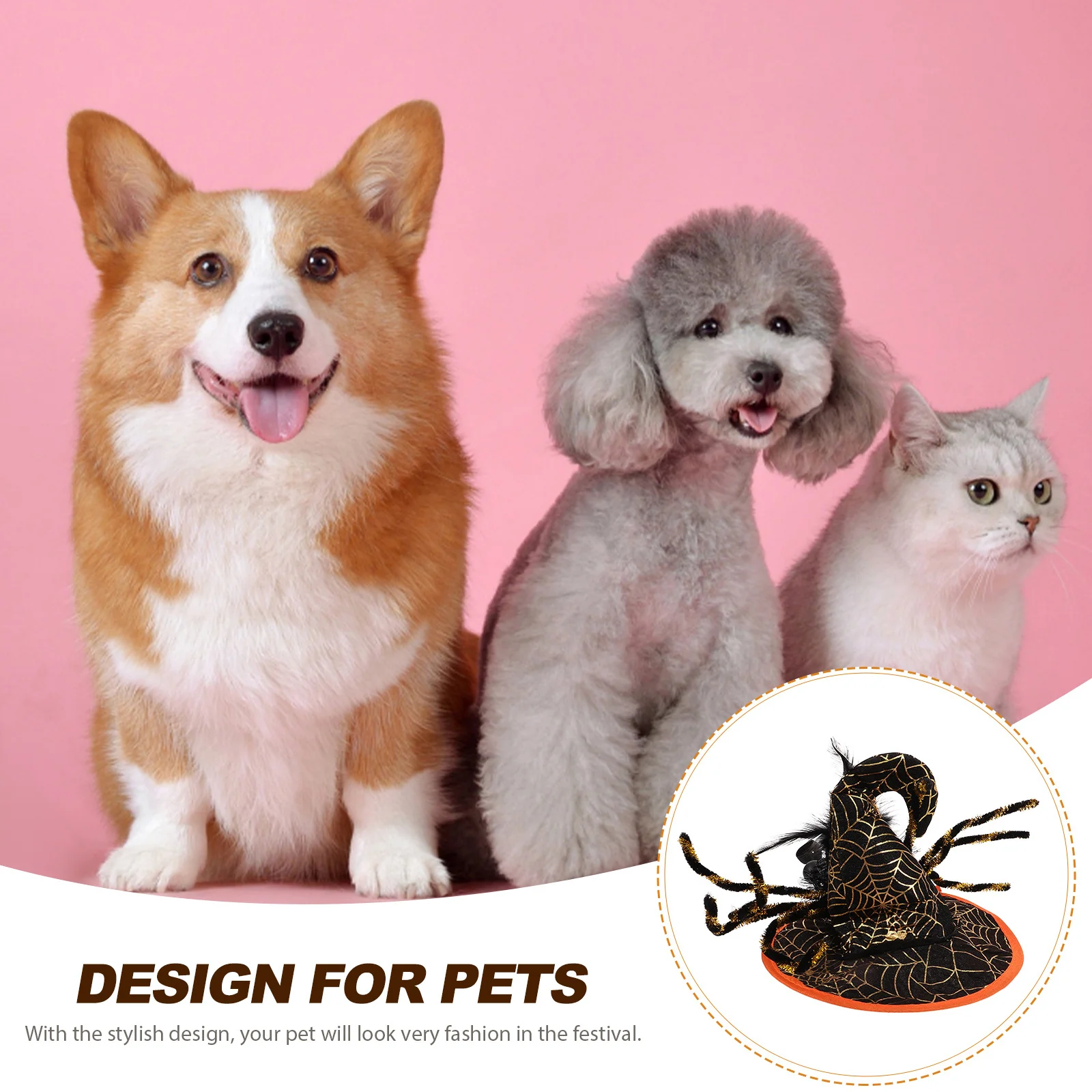 

Pet Jewelry Collar Halloween Cat Dog Accessories Costumes for Pets Dogs Set Kitten