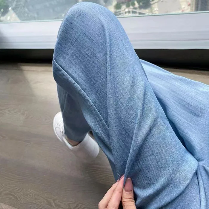 Summer Ice Silk Thin Straight Jeans Women Elastic Waist Wide Leg Pants Breathable Casual