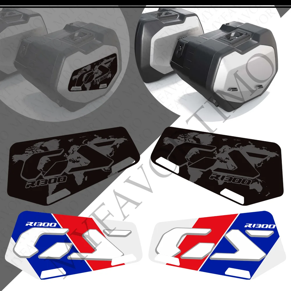 Protector de maletas para BMW R 1300 GS R1300GS, calcomanías para maletas laterales, ADV Adventure 2023 2024c