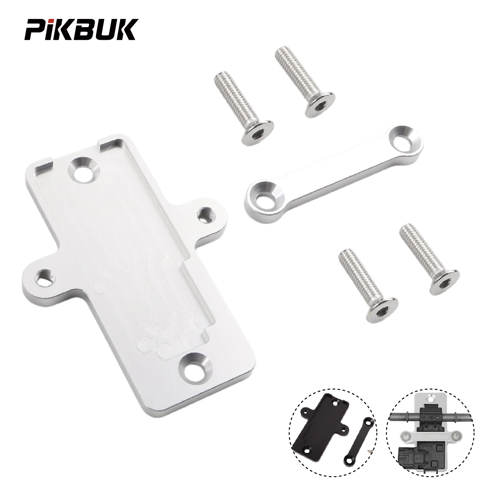 PIKBUK T6061 Aluminum Billet Flex Fuel Sensor Mount/Bracket For GM 13577429 57824279