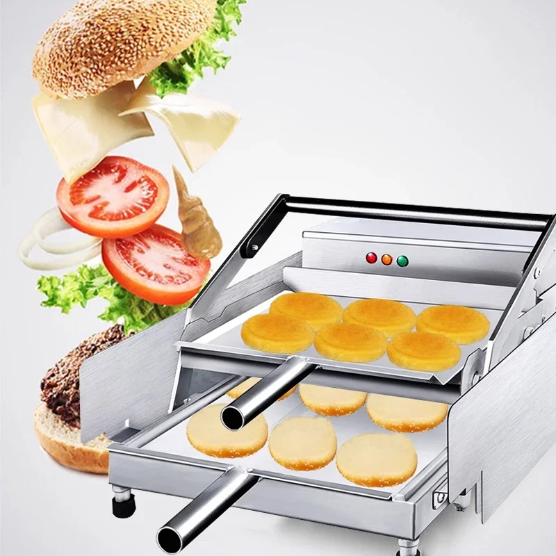 

Commercial Automatic Hamburger Machine Double Layer Bun Baker Small Electric Oven For Burger Buns Baking