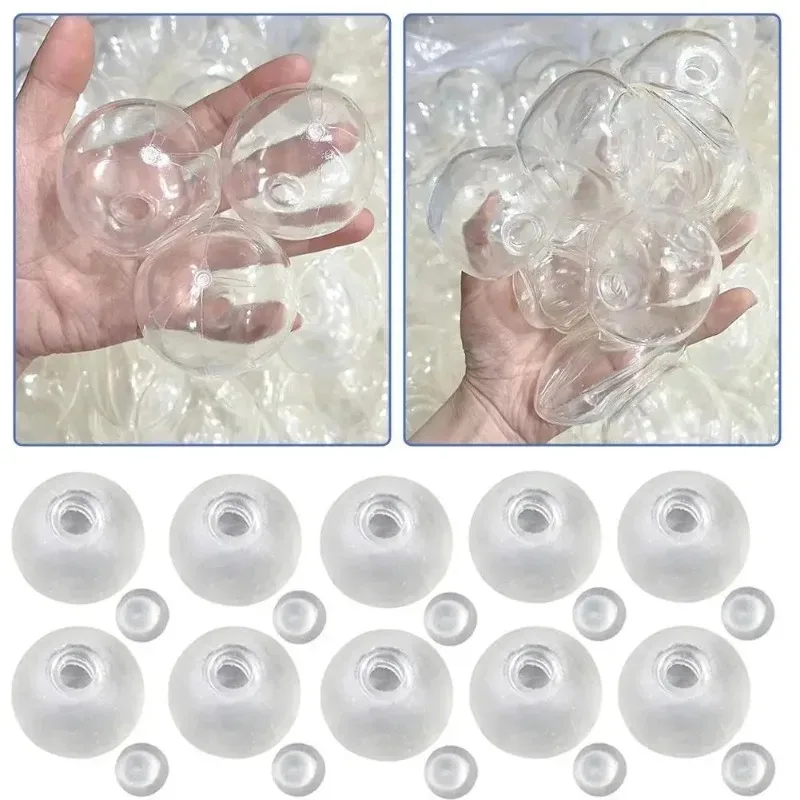 10 Peças Moldes de Fundição TRP para Joias Esféricas, Ferramentas DIY para Bolas Vazias, Bolas Artesanais de Descompressão com Retorno Lento, Brinquedo Criativo 2026