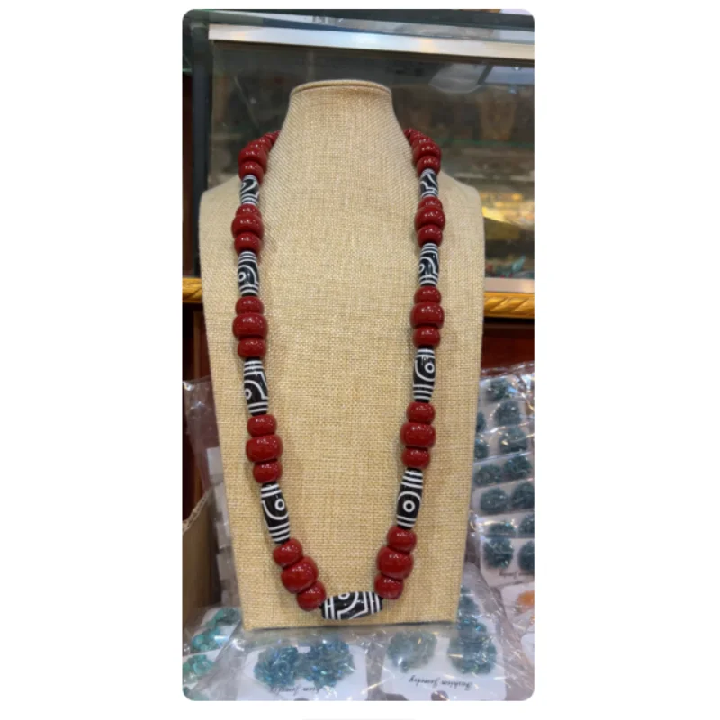 الصينية التبتية التبتية زي الرقص الملحقات قلادة نمط العرقية