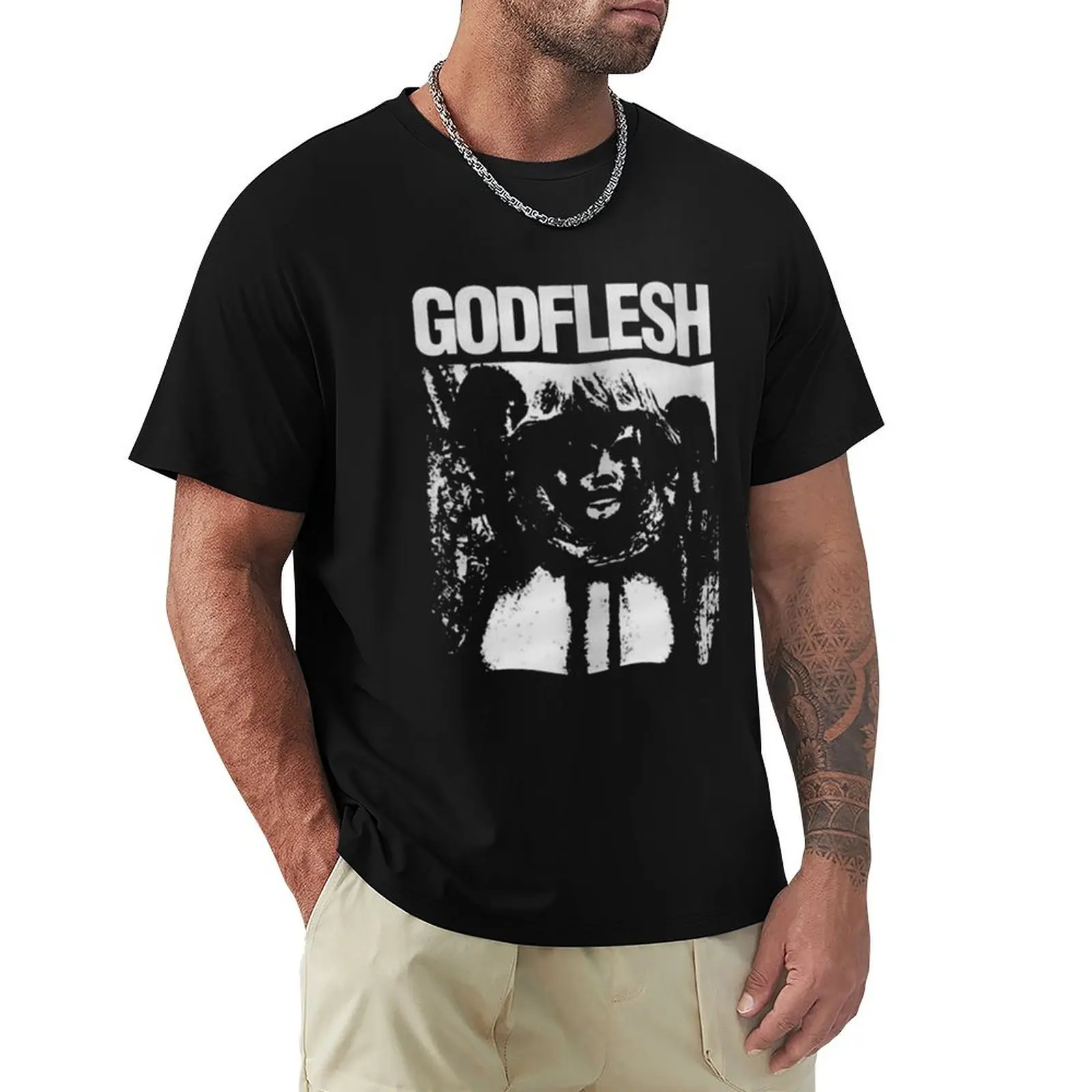 Godflesh T-Shirt Casual Holiday Short Sleeve Tee