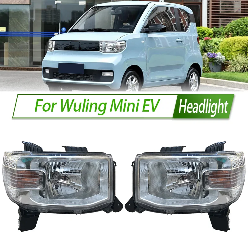 

Для Wuling Mini EV галогенная светодиодная фара в сборе, OEM-стиль, цоколь для передней фары, замена Plug & Play