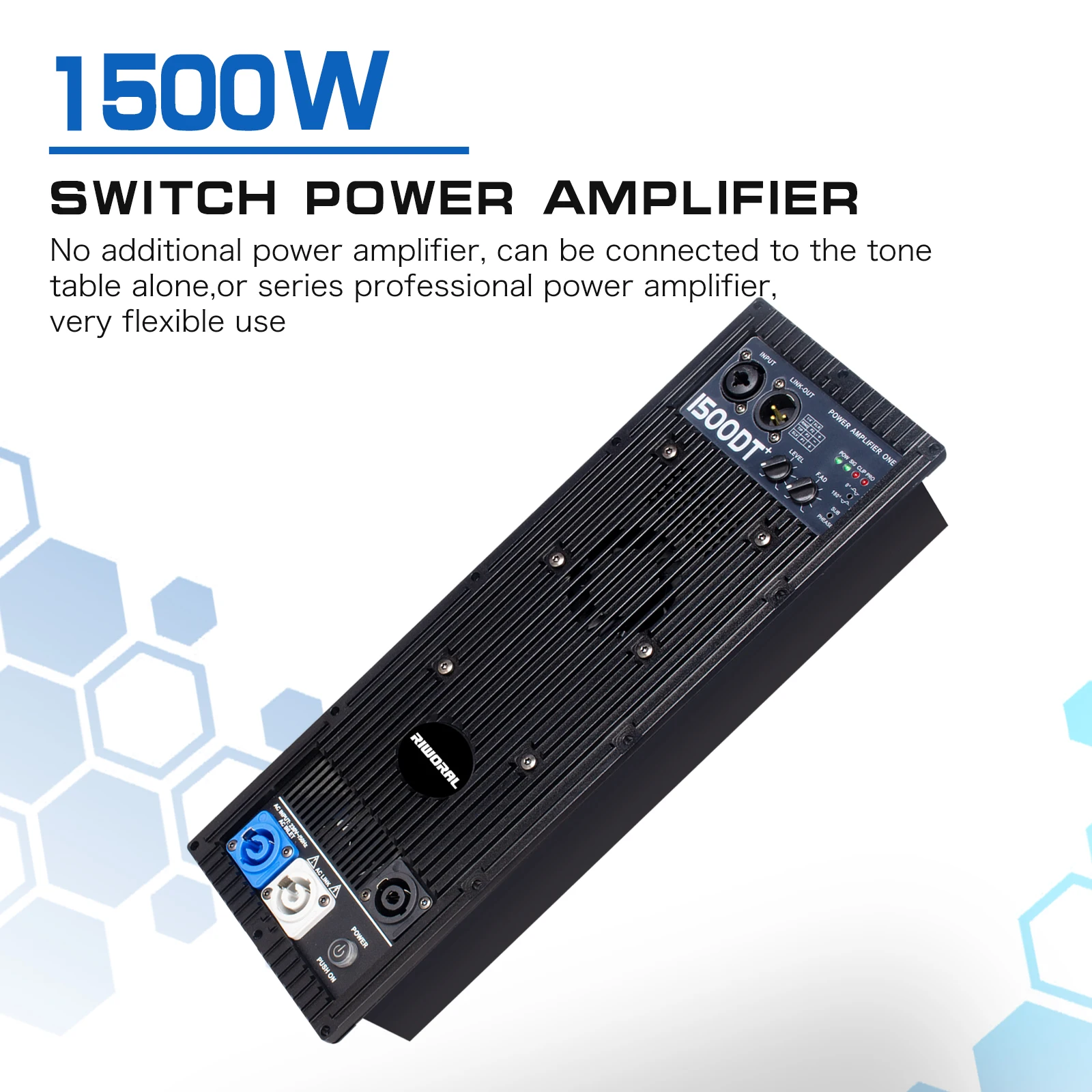 1500DT Besorol D subwoofer Erősítő Modul Deszka 1500W biss Beszélő áram Erősítő moduld számára Ácsorgás Műszerlap