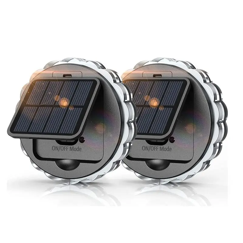 ABKW-Solar Lampes solaires d'extérieur pour clôture de jardin, lampes solaires décoratives pour allées extérieures, étanches pour jardin