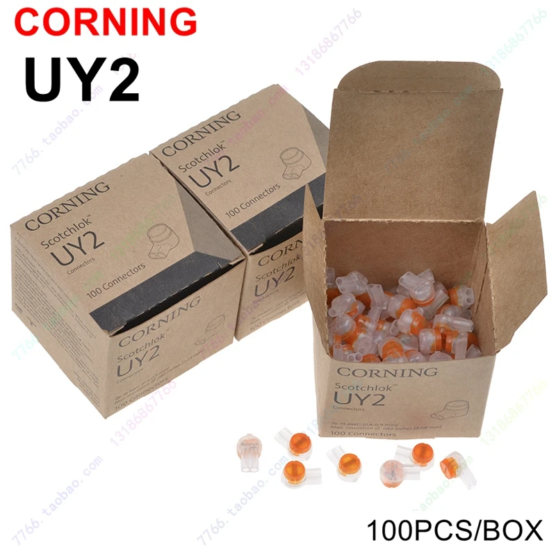 

1000PCS 10Boxes/LOT Original 3M CORNING UY2 Scotchlok Butt connectors K2 telephone wires connectors adapters for 19-26AWG wires