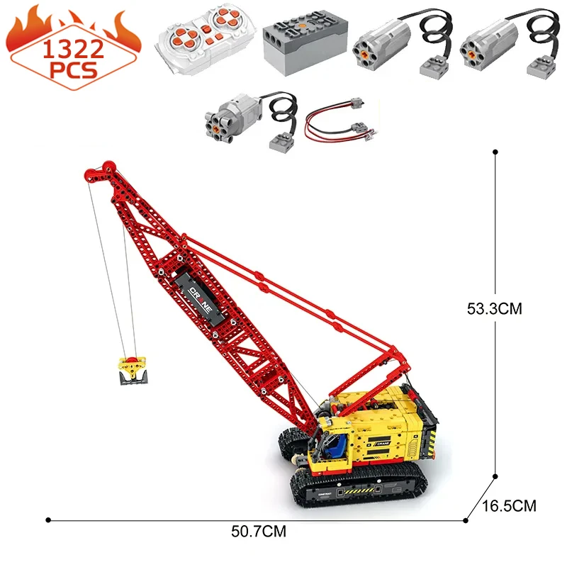 Technical APP Remote Control Crawler Crane Building Blocks Creative Expert City Engineering Vehicle Car Model Bricks Kid Toys