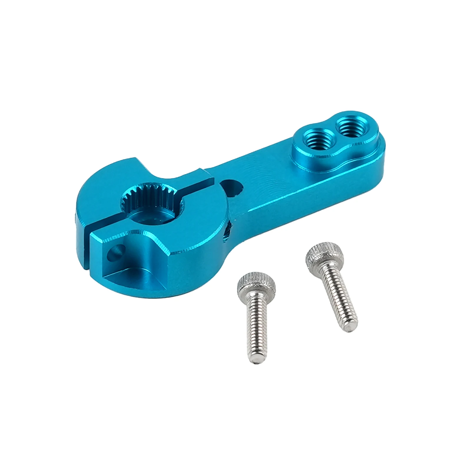 1PCS/2PCS/4PCS 빨간색/파란색 25T 표준 알루미늄 서보 혼 금속 팔 서보 부품 25T 금속 원격 제어 서보 로봇 팔