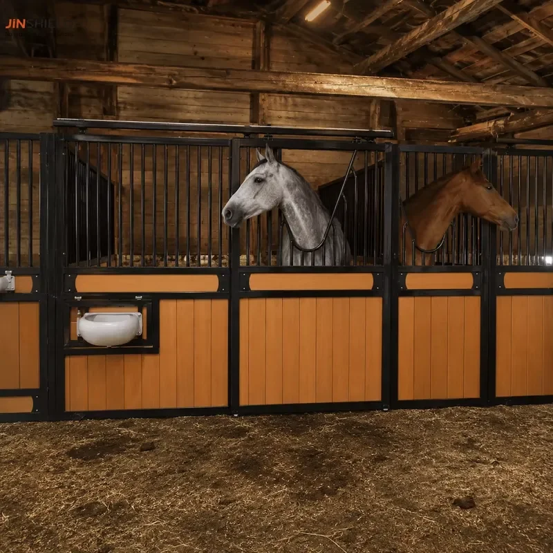 Temporary Horse Stalls for Shows and Events Modular Galvanized Panels with Roof Easy Assembly