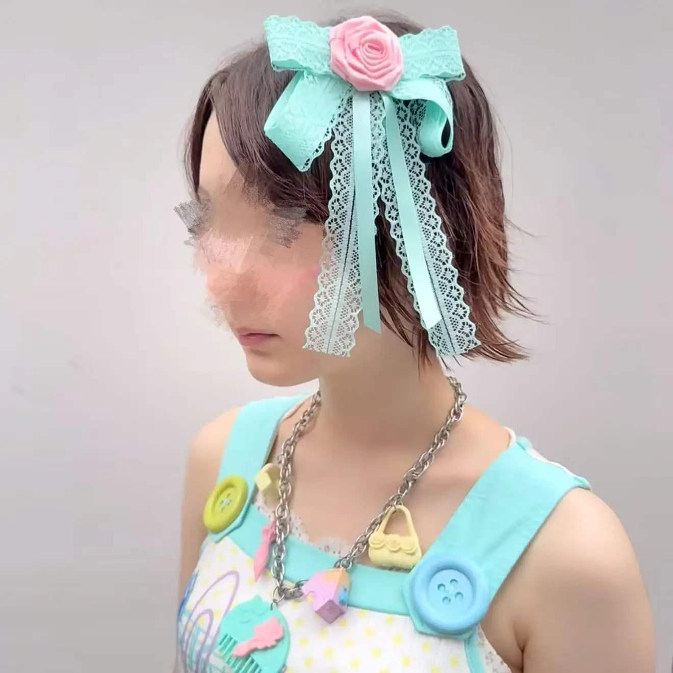 Subculture Vintage Handmade Original Bow Rose Hair Clip Millennium Girl Cute Ins Japanese Brooch Daily Dating Lolita Accessory