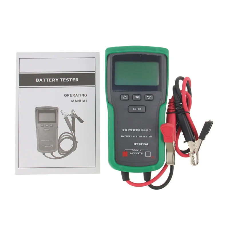 

Один больше DY2015A цифровой тестер батареи 12 В/24 В автомобильный диагностический инструмент измеритель емкости батареи и внутреннего сопротивления