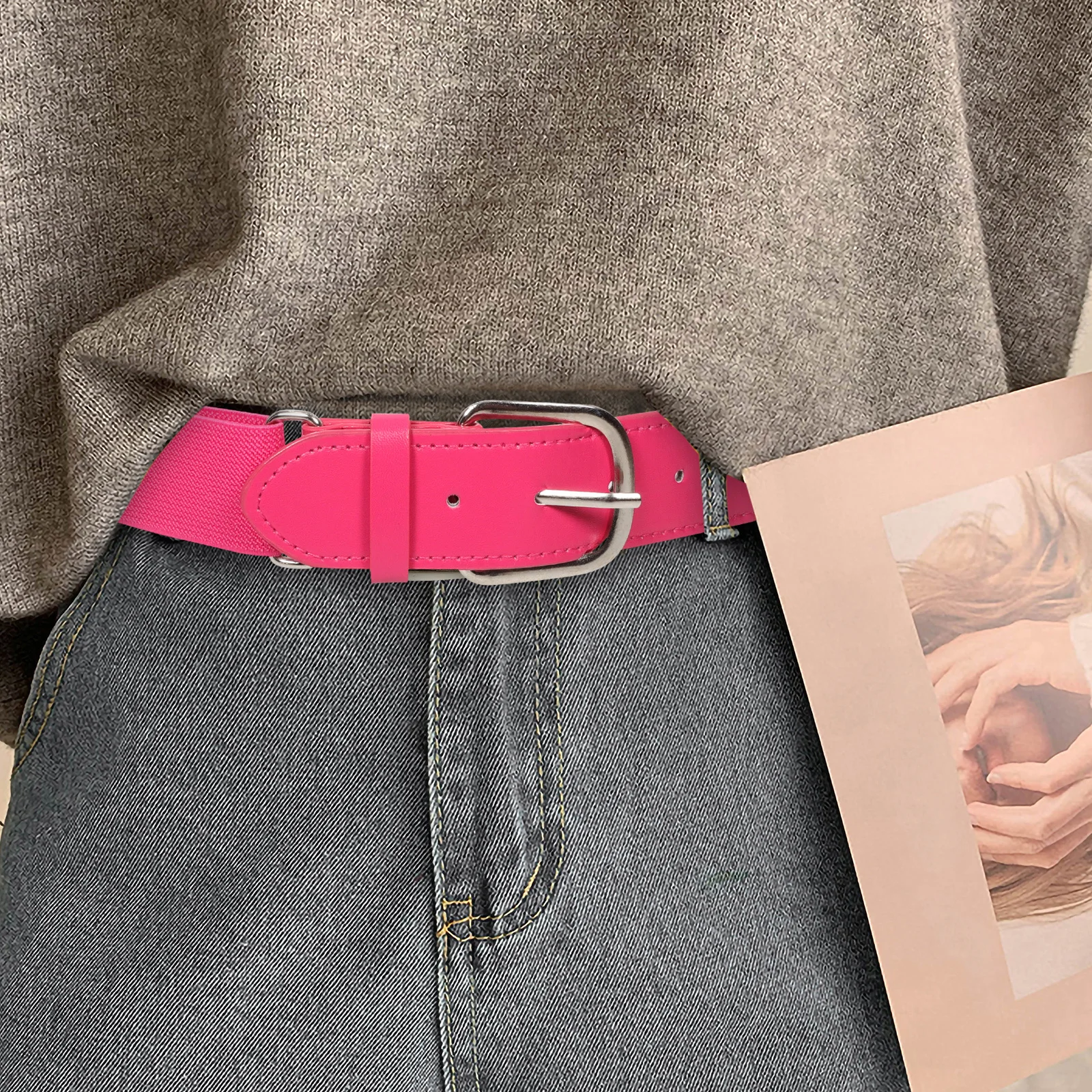 

Elastic Waist Adjustable Pu Baseball Belt For Youth Adults Softball Players Sports Teams Softball Belt Pink