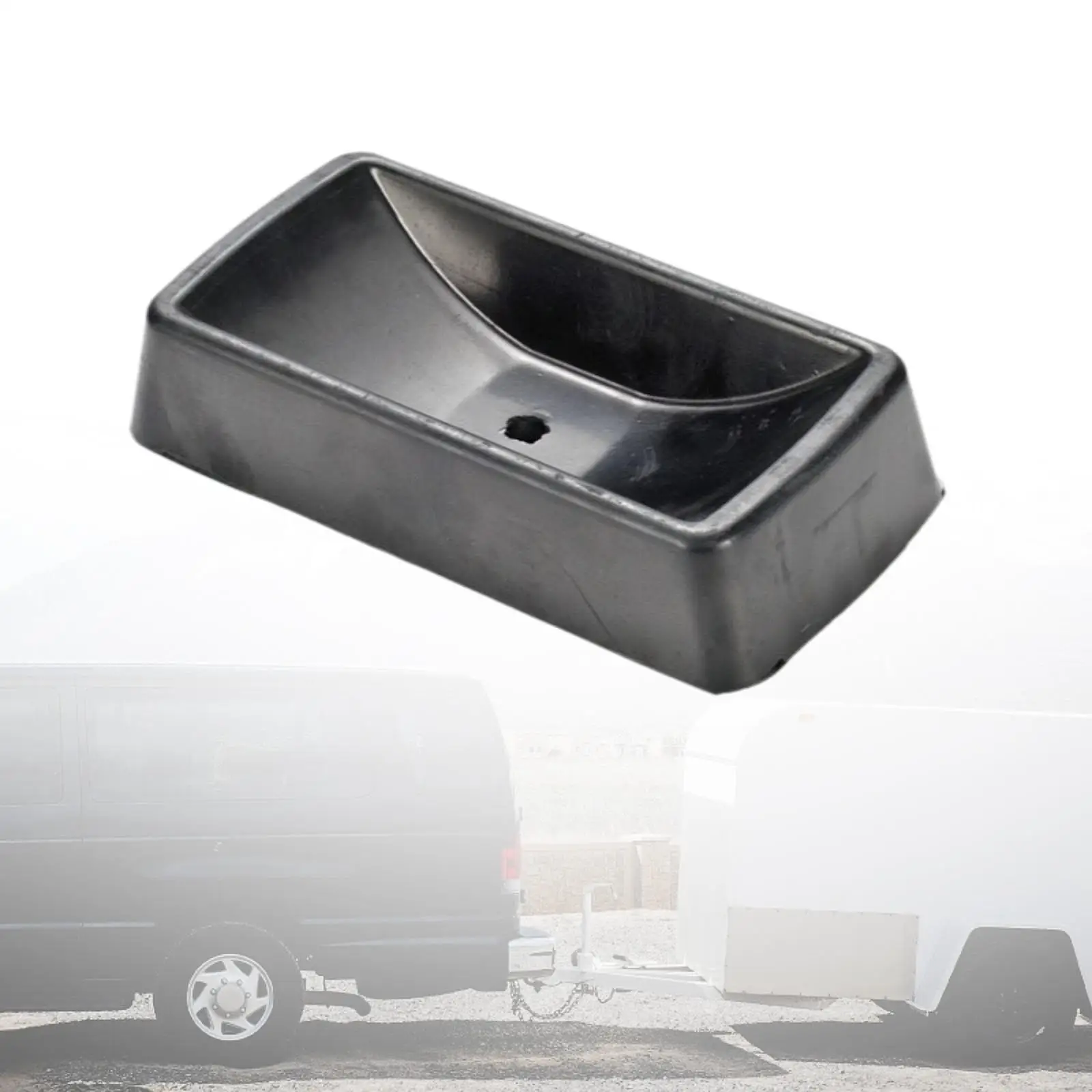 

6-дюймовый упор для колес, стабилизатор, резиновый блок, опора для прицепов, подставка для колес для автодомов, туристических прицепов, кемперов, лодок