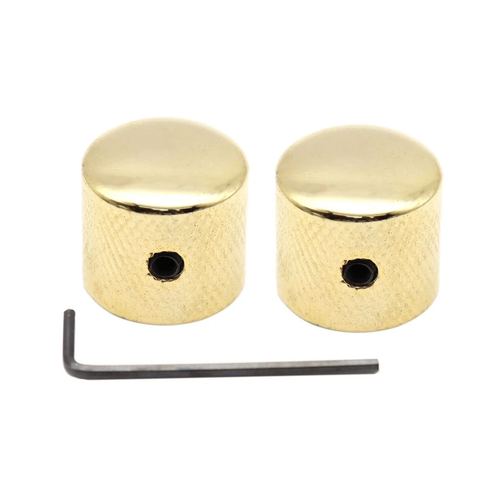 1 pçs/2 pçs botões de guitarra metal dome botões 6mm eixo com chave para fd telecaster guitarra elétrica