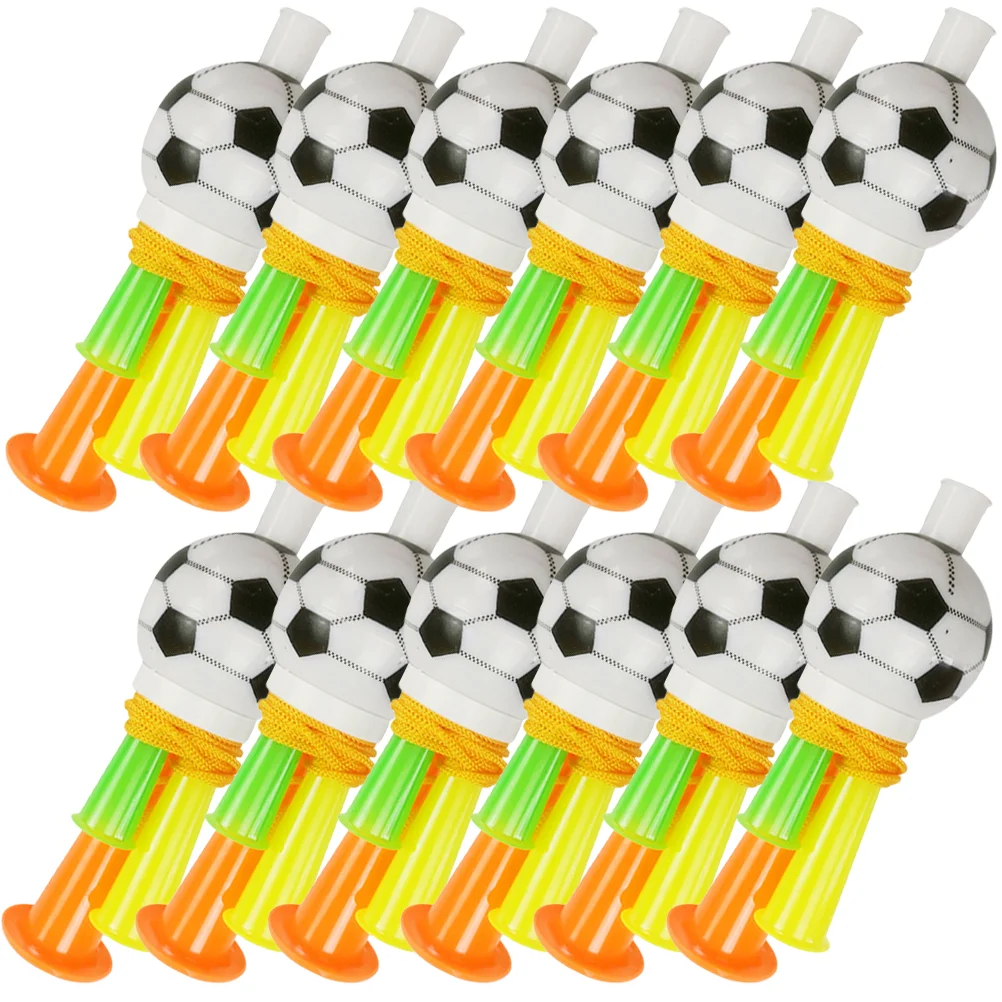 

12 Pcs Soccer Whistles Cheerleading Party Trumpets Musical Holiday Horns Sporting Football Games Brightly Colored for Carnivals