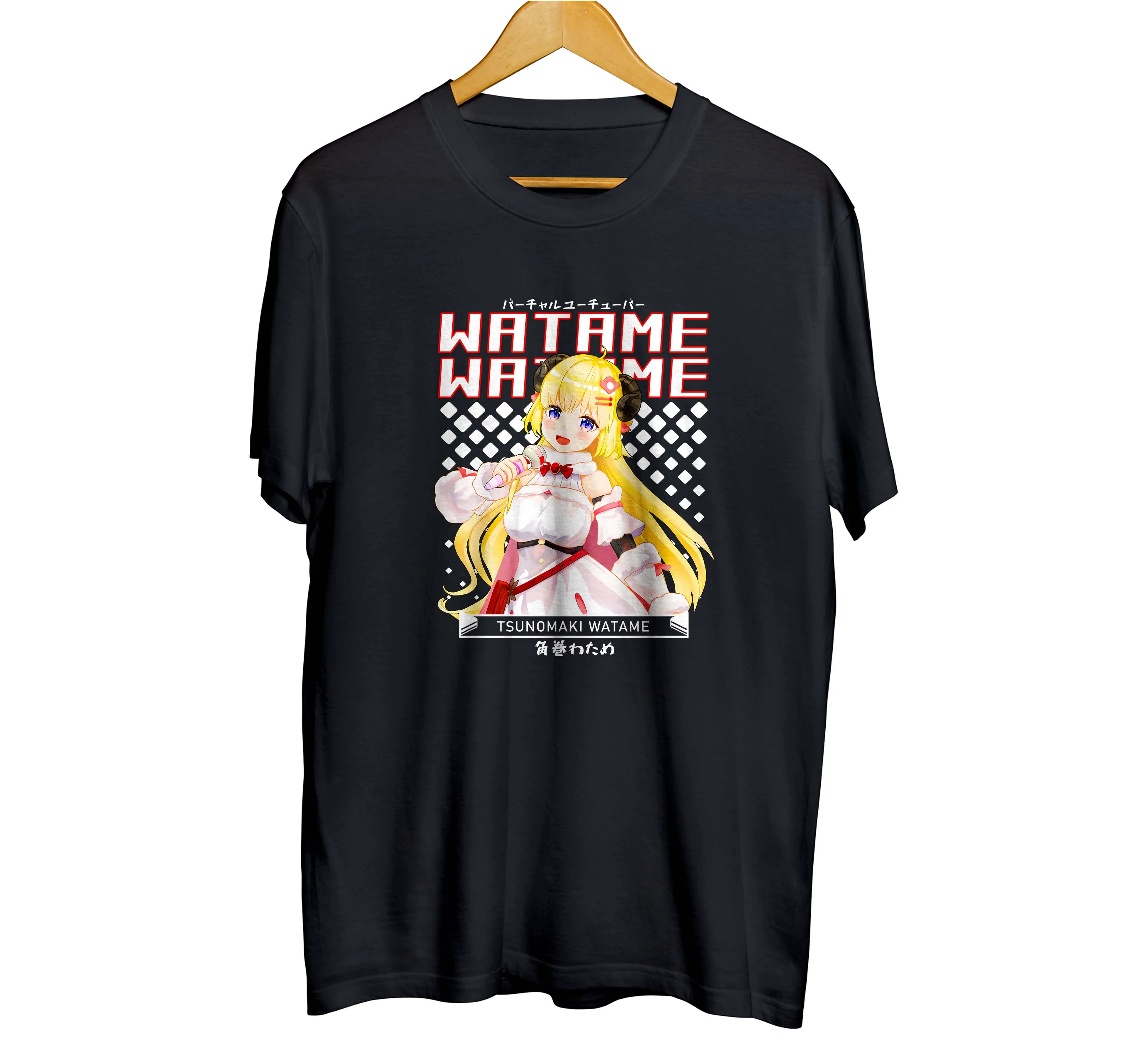 T-shirt distroanime vtuber TSUNOMAKI WATAME - HOLOLIVE JPN 100% cotton combed 30s