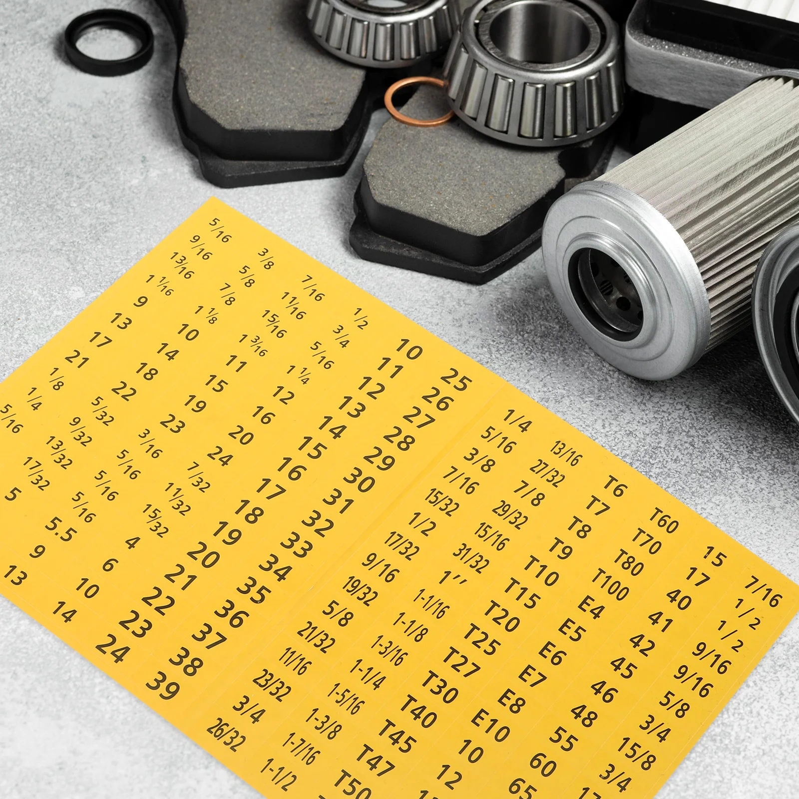 

Wrench Measurement Labels for Mechanics Garage Tools Organization Decorative and Functional Adhesive Decal Sheets