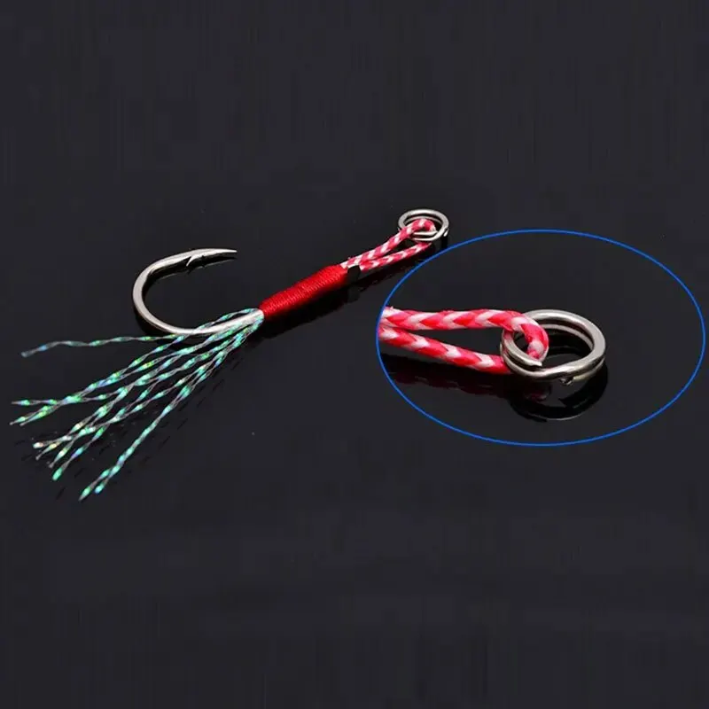 Saltwater Deep Sea Jigging Fishing Lure Double Assist Hooks For Metal Jig Tuna GT Hook