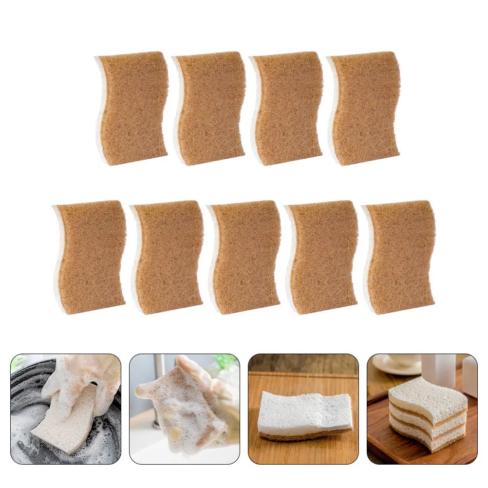 

9 шт. многоразовый скраб, многофункциональная кухонная губка для чистки посуды, кастрюли, бытовые поверхности, губка вок, инструмент для мытья посуды