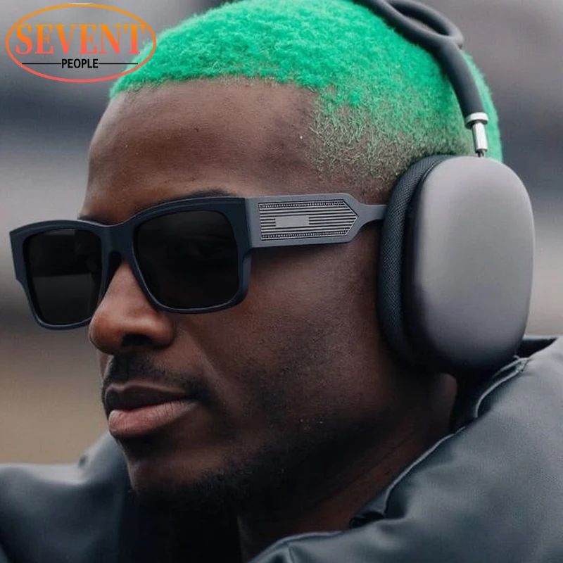 

Vintage Polarized Square Punk Sunglasses Men 2025 Luxury Brand Retro Steampunk Driving Sunglass Trendy Shades UV400 Protection