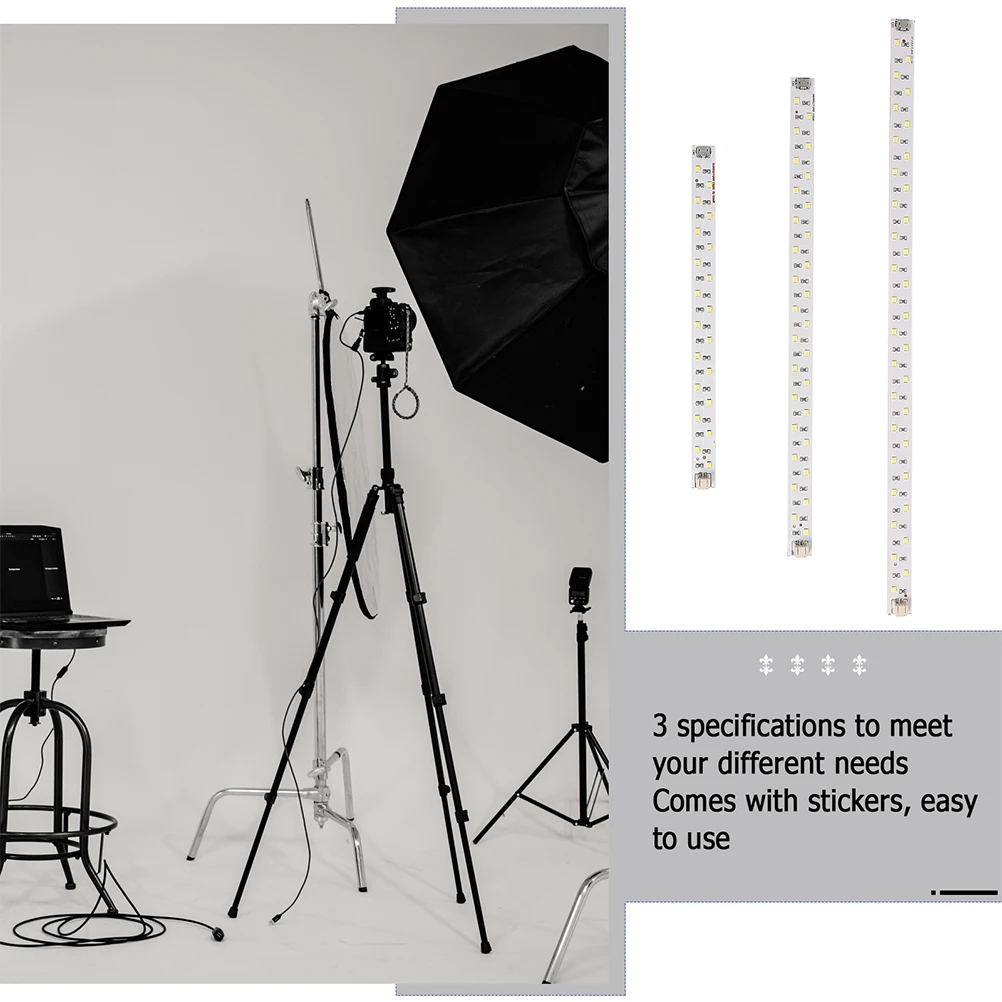 

PVC LED Strip Light Bar Softbox Photo Video Studio Accessory Mini Tent USB Powered Adjustable Shape Stable Performance