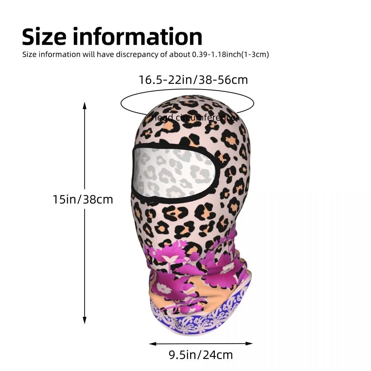 Leopard Print Outdoor Cool Sunscreen Motorcycle Face Moto Biker Wind Cap Mask Stopper Windproof Bicycle Cycling Headgear