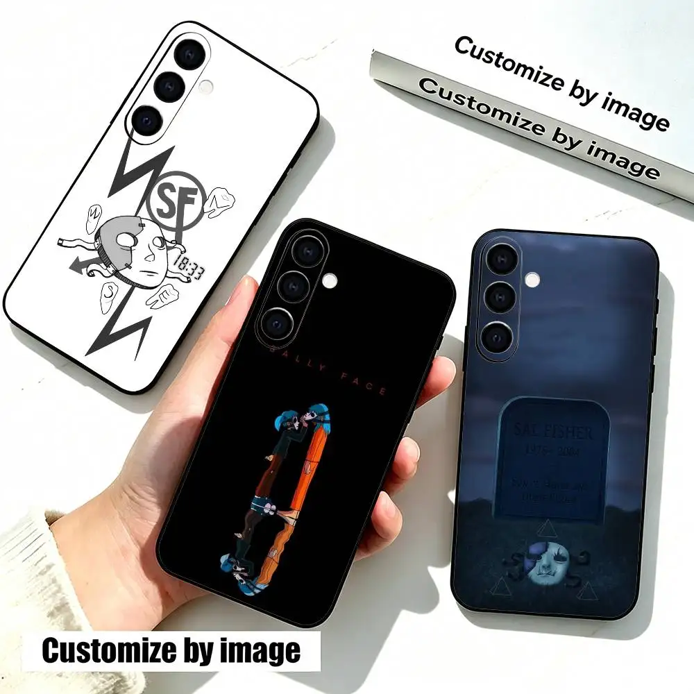 Funda de teléfono Sal Fisher Gothic Horror Sally Face para Samsung Galaxy A73,A72,A71,A70,A53,A52,A51, otras fundas negras suaves