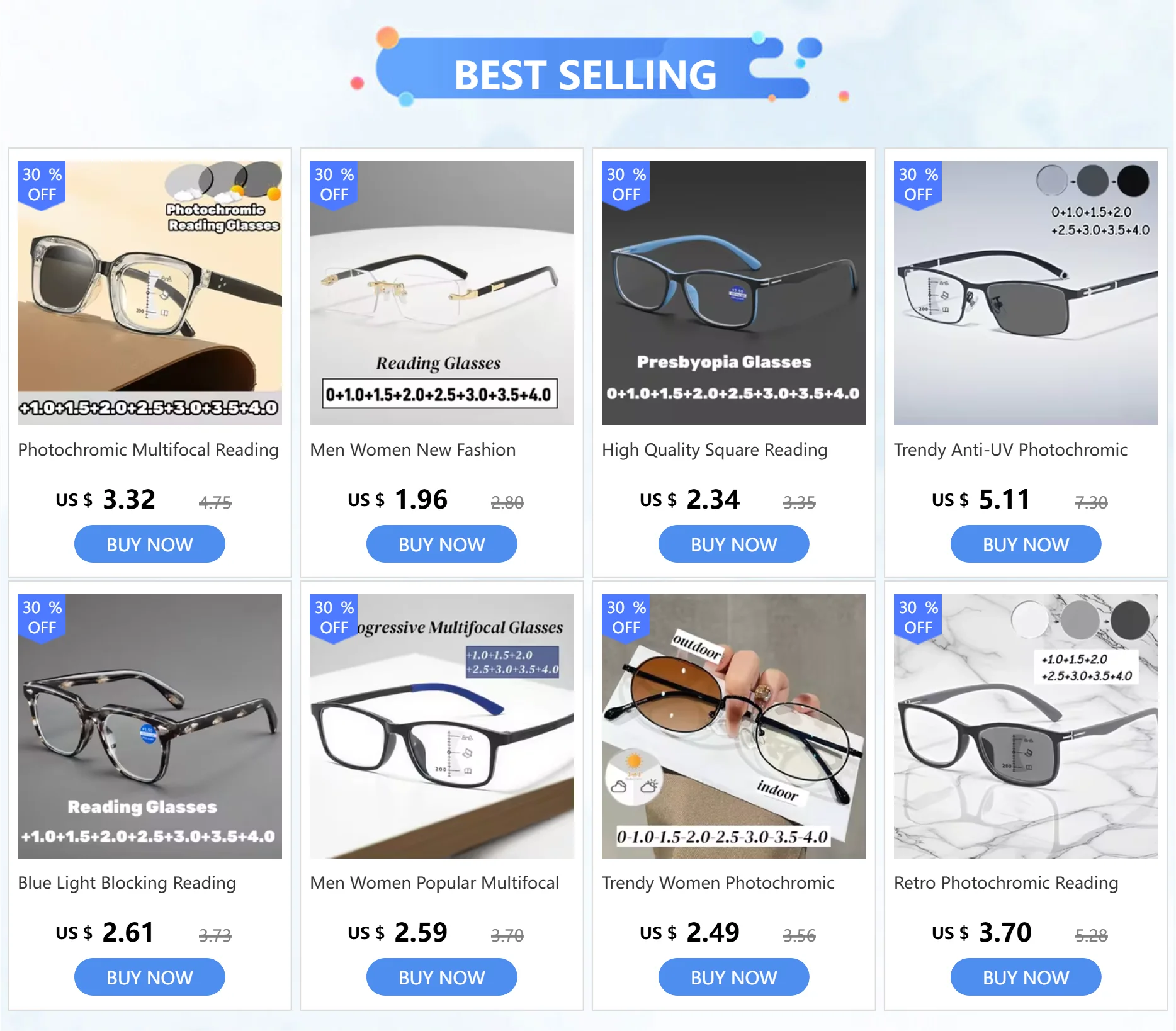 5 farben Neue Modische Lesebrille Anti Blau Licht Presbyopie Brille Männer Frauen Trendy Große Rahmen Presbyopie Brillen – Detail 1